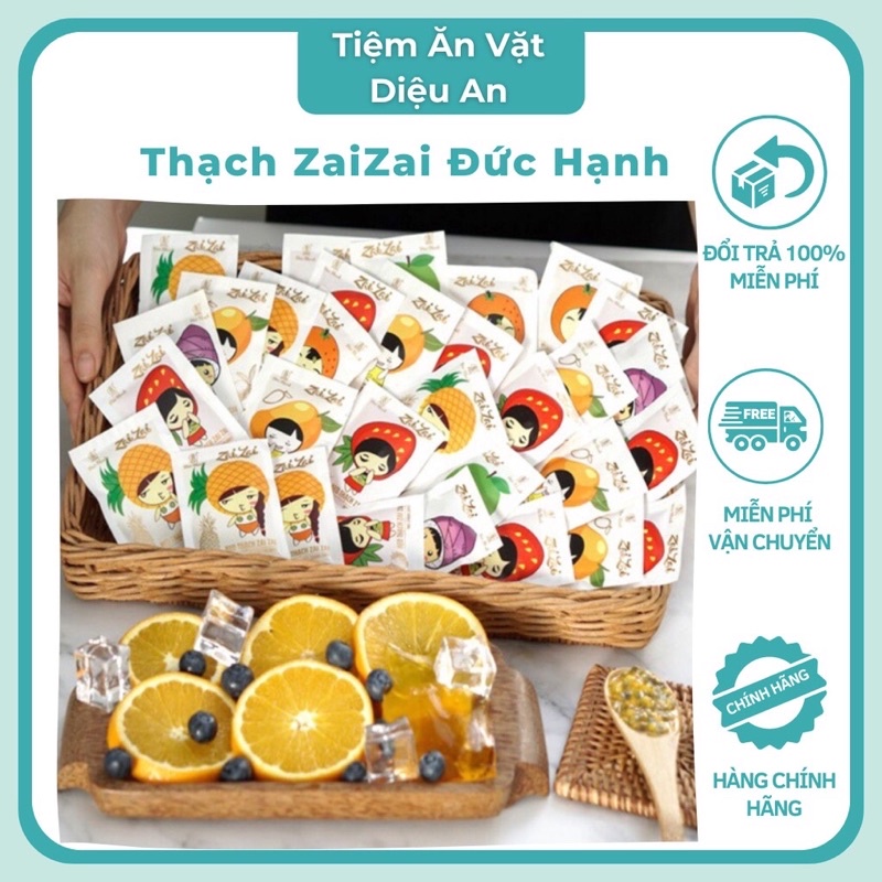 Thùng 5kg Thạch Zaizai Đức Hạnh Mix Đủ Vị ❤️Freeship ❤️ Thạch Zaizai Thơm Ngon - Hàng Công Ty Date Mới