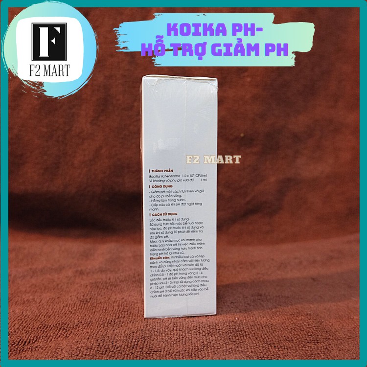 KOIKA pH- Dung Dịch giảm PH cho hồ cá cảnh, hồ thủy sinh chai 100ml