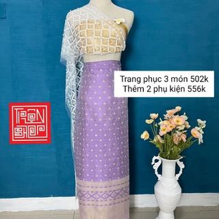 Set Trang phục Thái Lan 3 món hàng sẵn