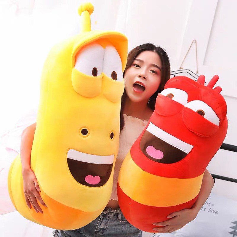 Gối ôm gấu Bông Sâu Larva cao cấp - [ ấu trùng ]  (Nhắn tin cho shop để chọn màu)