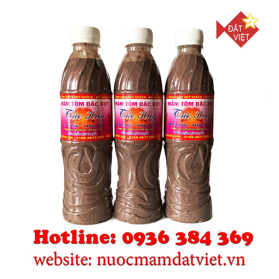 Mắm tôm Ba Làng 500g Combo 3 chai