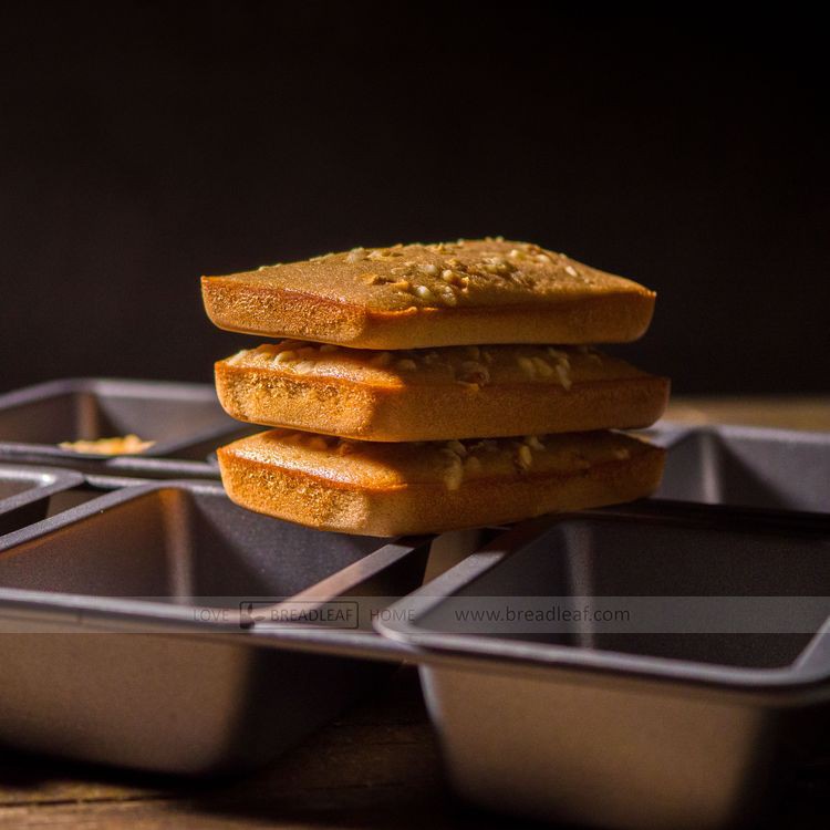 Khuôn Chữ Nhật 6 Bánh Breadleaf