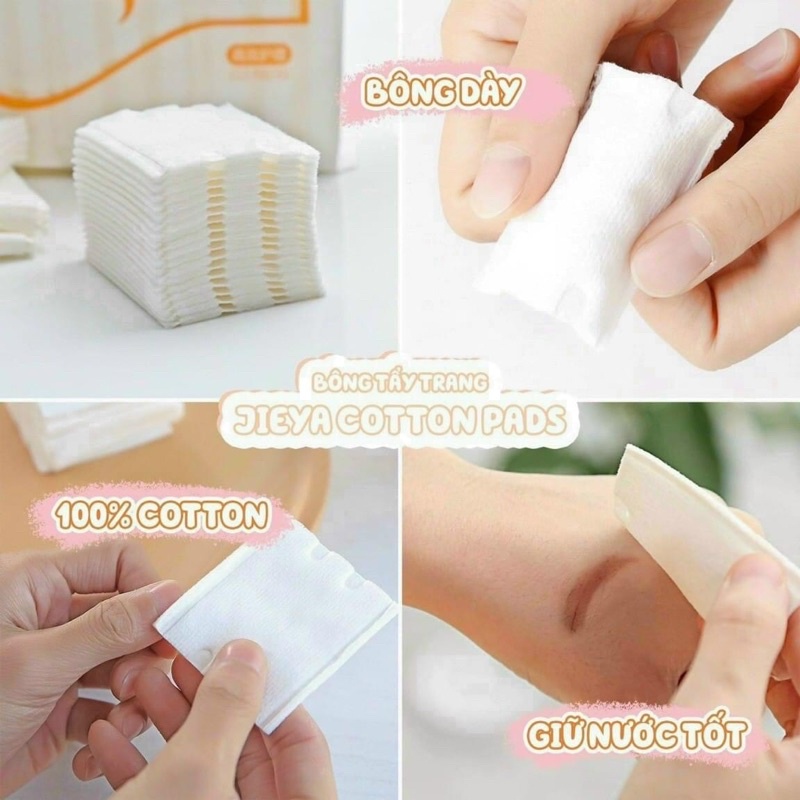 ( Xả Kho )Bông tẩy trang 100% cotton PADS 222 miếng