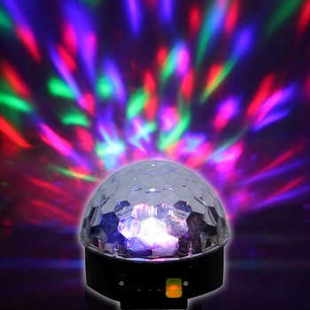 MS: 5267 - ĐÈN LED XOAY VŨ TRƯỜNG CẢM ỨNG KÈM LOA NGHE NHẠC - MAGIC BALL LIGHT