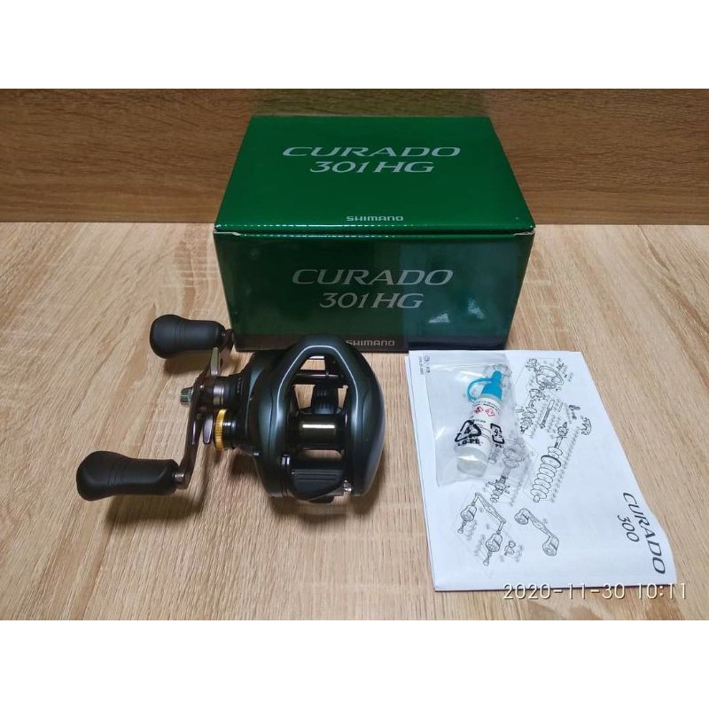 Máy Câu Cá Shimano 2020 Curado K 301HG - Máy Ngang - Tay Trái