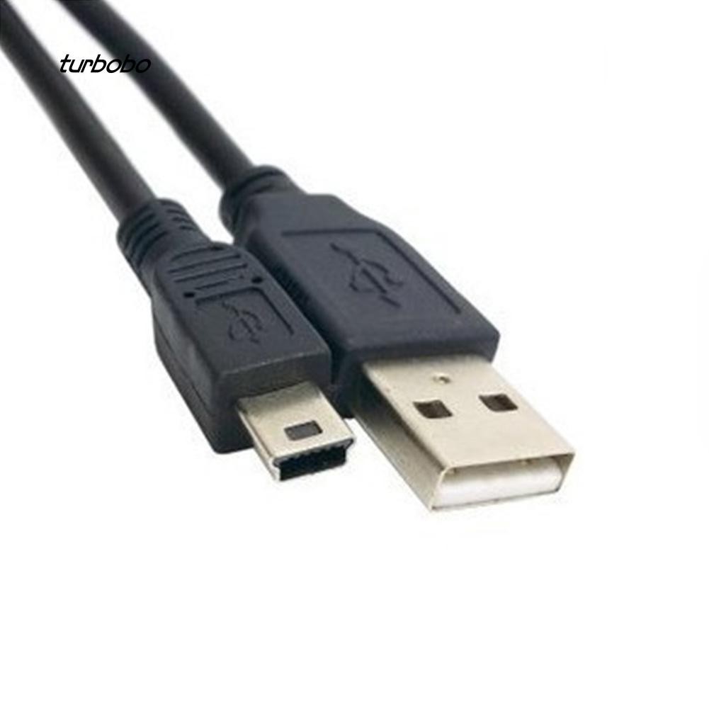 Cáp dữ liệu USB mini MINI tốc độ cao Cổng 5P hình thang chữ T Cáp dữ liệu Android 1,5 mét với lớp bảo vệ vòng từ tính