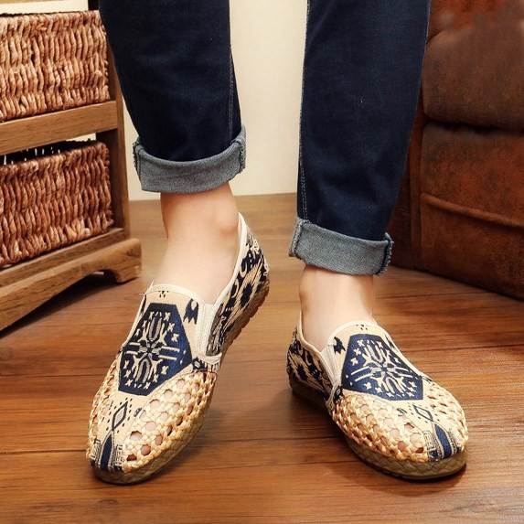 GIẦY VẢI NAM  NỮ THÊU HÌNH