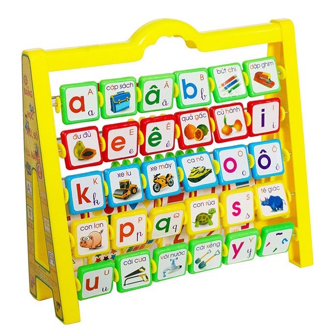 Bảng chữ số đa năng - Antona 324 giúp bé học ghép vần, học toán và nhận biết hình khối