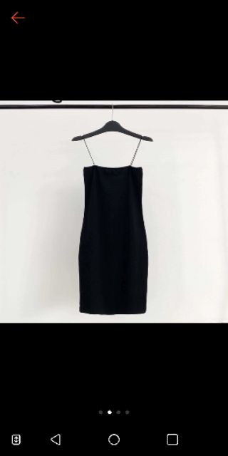 Váy ôm body 2 dây sợi bún dáng ngắn