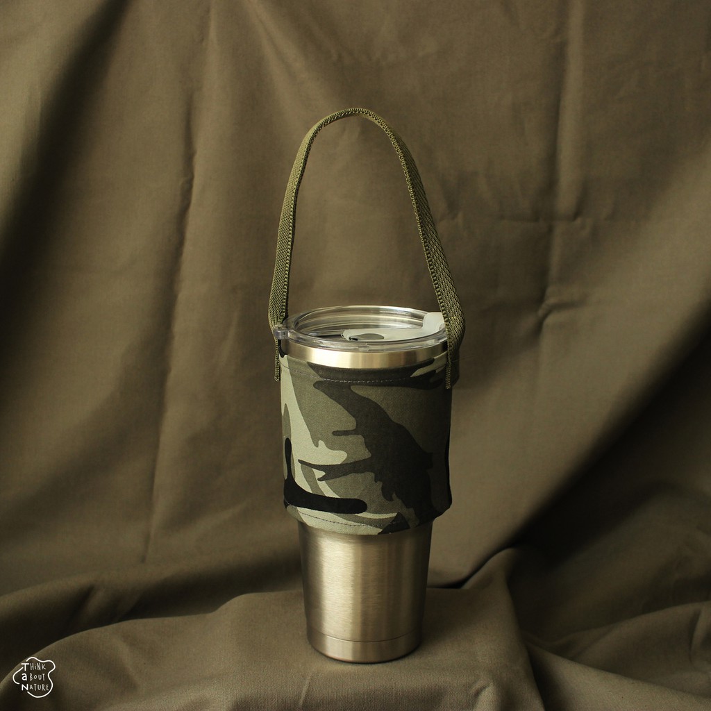 Quai vải đựng bình nước hoa văn Camo, Army bảo vệ môi trường Tancupholder