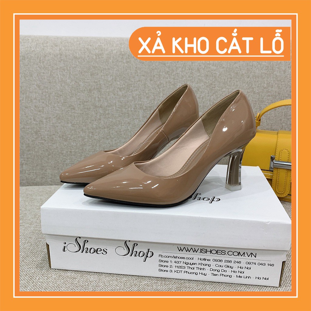 Hot Xả tồn kho -  GIÀY CAO GÓT DA BÓNG THIẾT KẾ MONA - D721 Ad2432 THU VỐN . L * . ｡ '