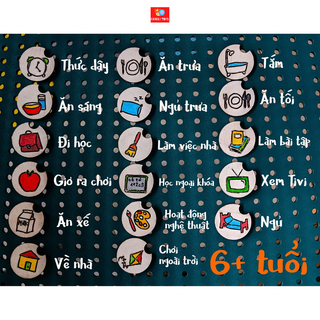 Đồng Hồ Kiêm Thời Gian Biểu Cho Bé