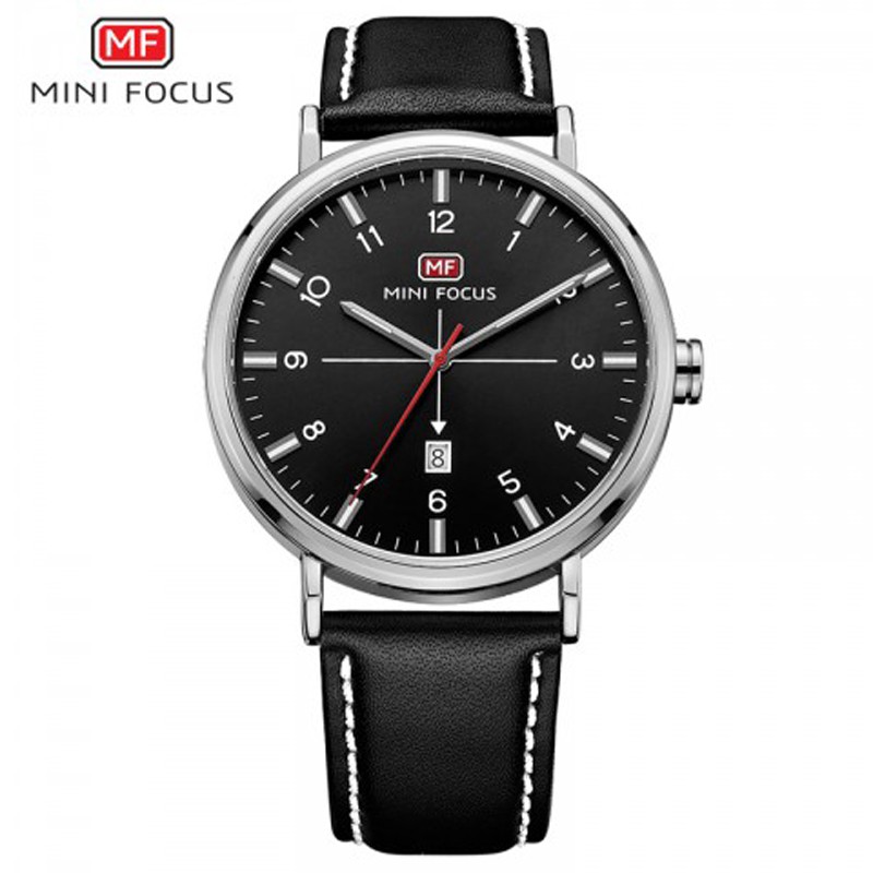 Đồng hồ nam MINI FOCUS MF019G dây da cao cấp size mặt 42mm chống nước | BigBuy360 - bigbuy360.vn