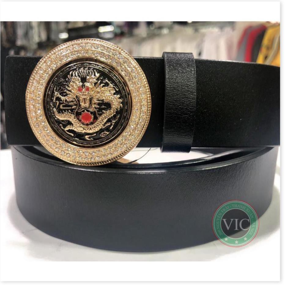 🍀 (Sỉ = Lẻ) THẮT LƯNG NAM MẶT TRÒN HÌNH RỒNG DA THẬT * ↺ ¹ . - Az1 ❀ ❀ . '