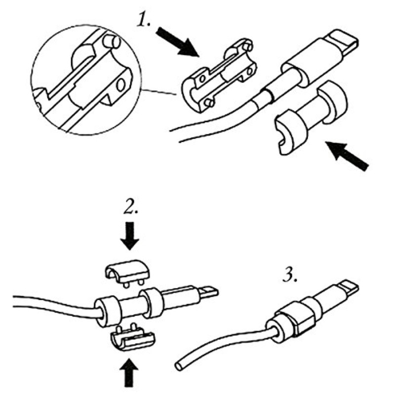 Dụng cụ bảo vệ đầu cáp sạc USB tiện lợi