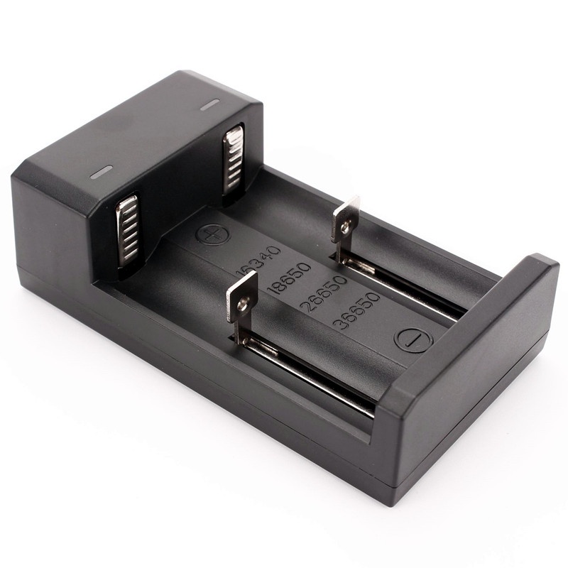 Thiết bị sạc pin WURKKOS 2 khe cắm USB cho 18650 26650 16340 36650