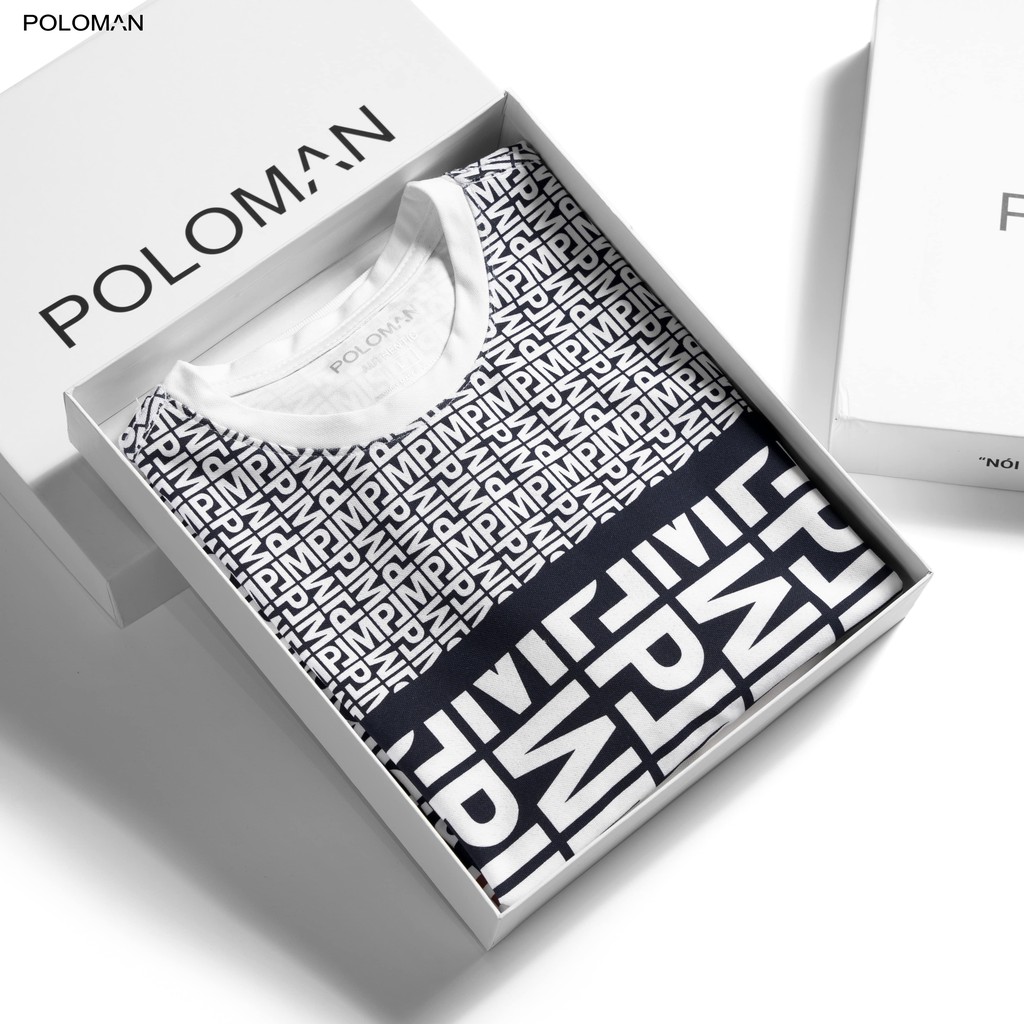 Áo thun nam cổ tròn CONAL in họa tiết vải cá sấu Cotton xuất xịn,chuẩn form,trẻ trung, năng động - POLOMAN | BigBuy360 - bigbuy360.vn