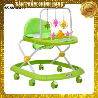 Xe tập đi Song Long AA1 có nhạc cho bé. Có các màu Xanh dương, Xanh lá và màu Hồng