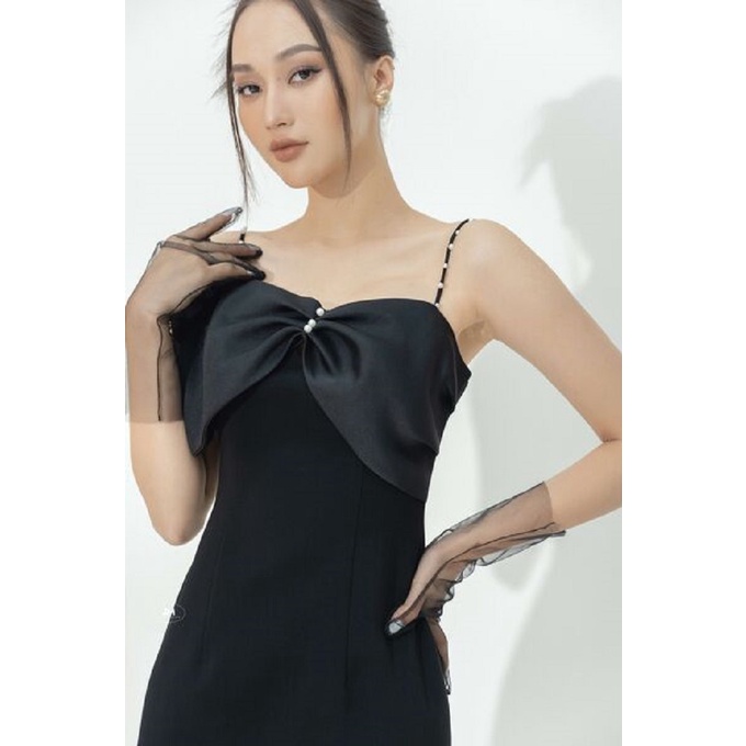 Đầm Dáng Dài JM Hai Dây Nơ Ngực 1P02.2112KT