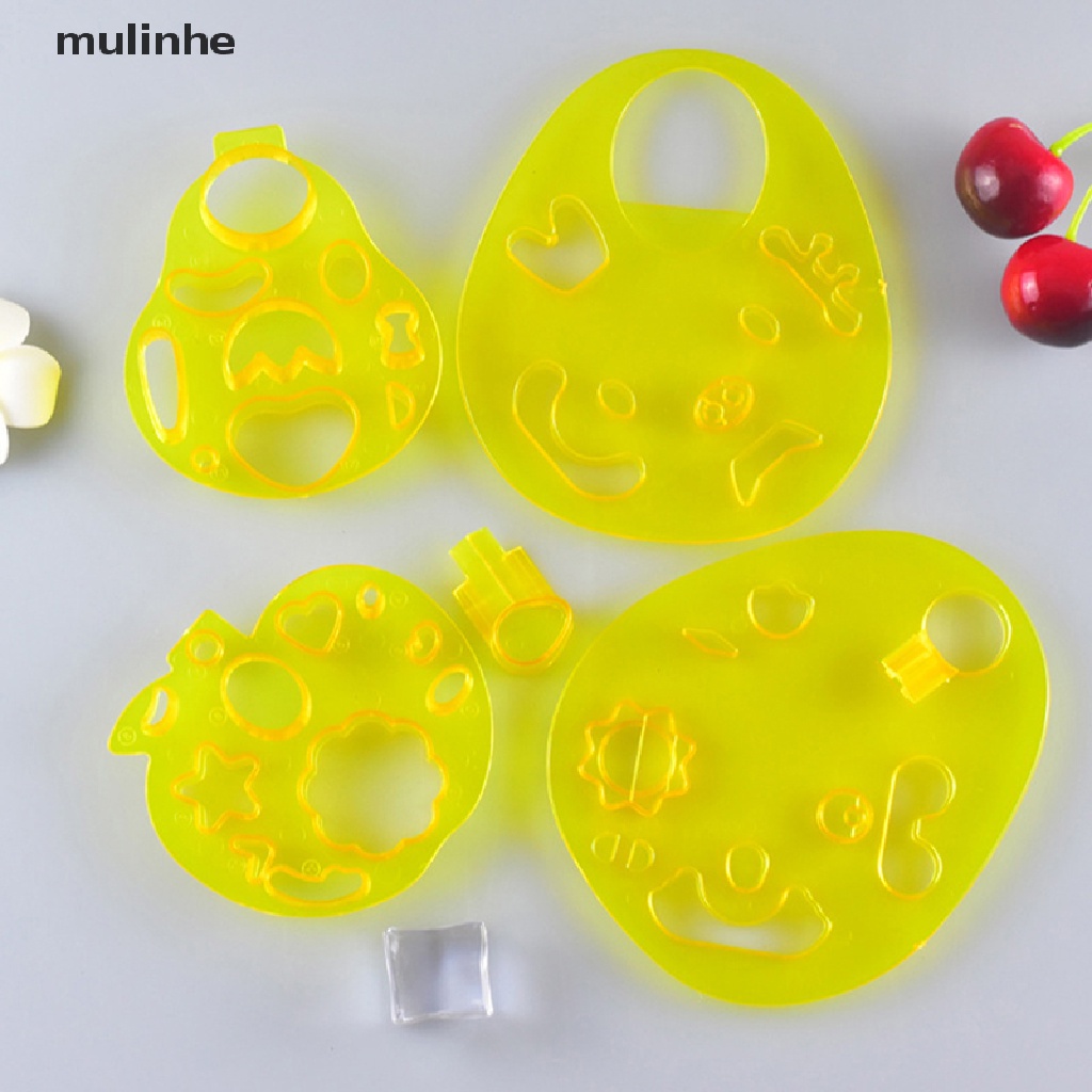 Set 2 / 3 / 4 Khuôn Làm Cơm Nắm Hình Biểu Tượng Cảm Xúc Ngộ Nghĩnh