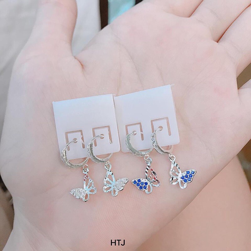 BÔNG TAI TREO BƯỚM CỰC XINH - CHUẨN BẠC TA