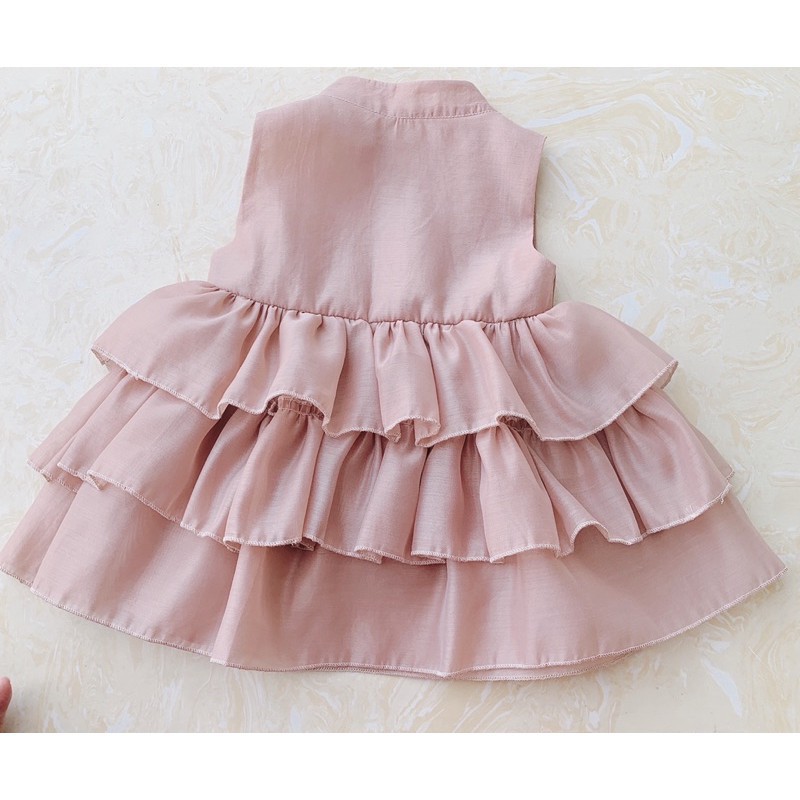 Váy cho bé gái từ 6-32kg hàng thiết kế. Đầm cho bé gái mẫu mã sang trọng, chất liệu thoáng mát ( Mẫu V17)