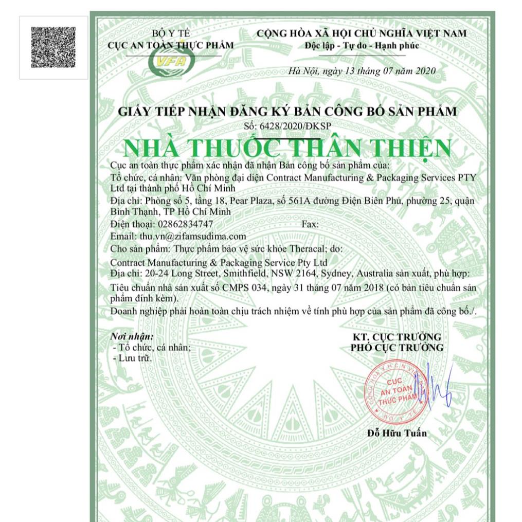 {Úc} Theracal CMPS - Bổ sung vitamin D và Canxi cho mẹ mang thai và đang cho con bú (Hộp 30 viên)