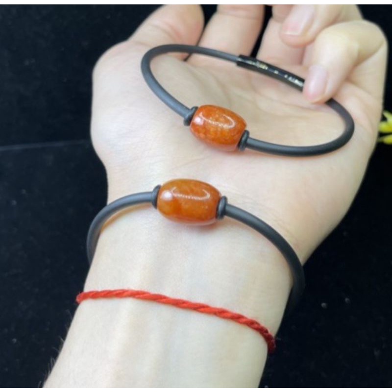 Vòng tay lu thống đá  đã trì chú đầu xuôi đuôi lọt, may mắn khóa bấm cao cấp bảo hành trọn đời