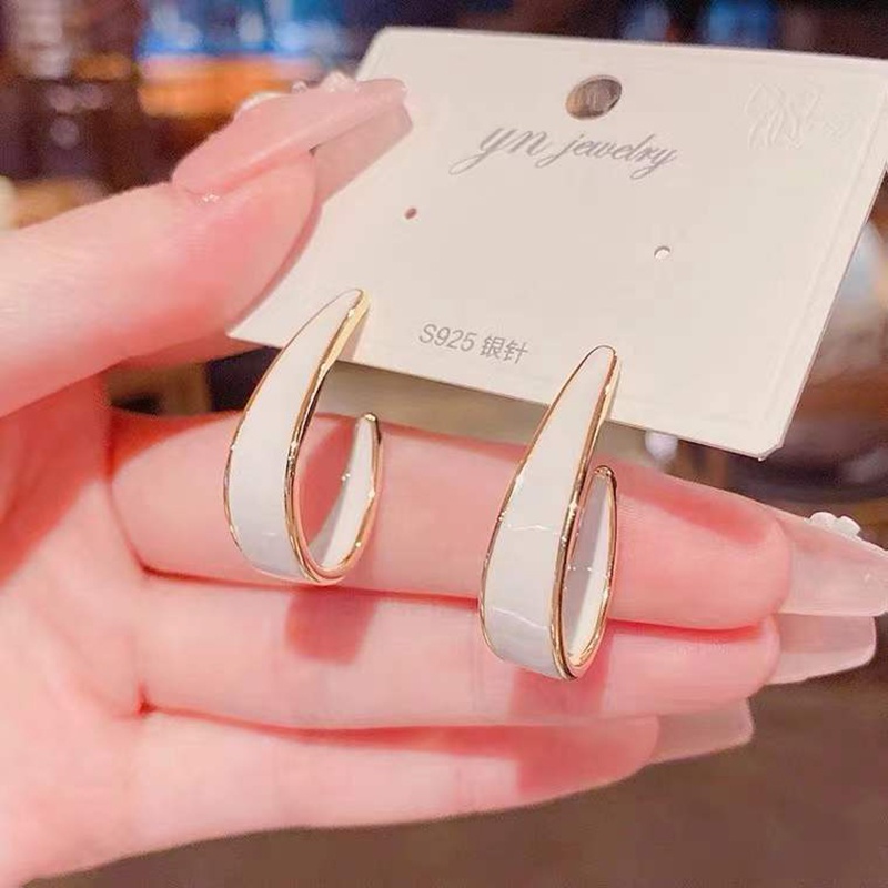 Khuyên Tai Hình Chữ C Phong Cách vintage