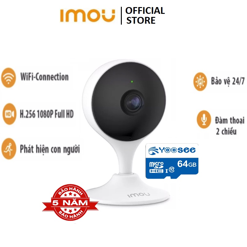 Camera Wifi IP IMOU CUE 2  Full HD 2.0MP  phát hiện chuyển động Cảnh báo thông minh BH 2 năm