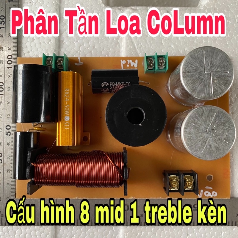 Phân tần loa column 8 loa 1 treble kèn