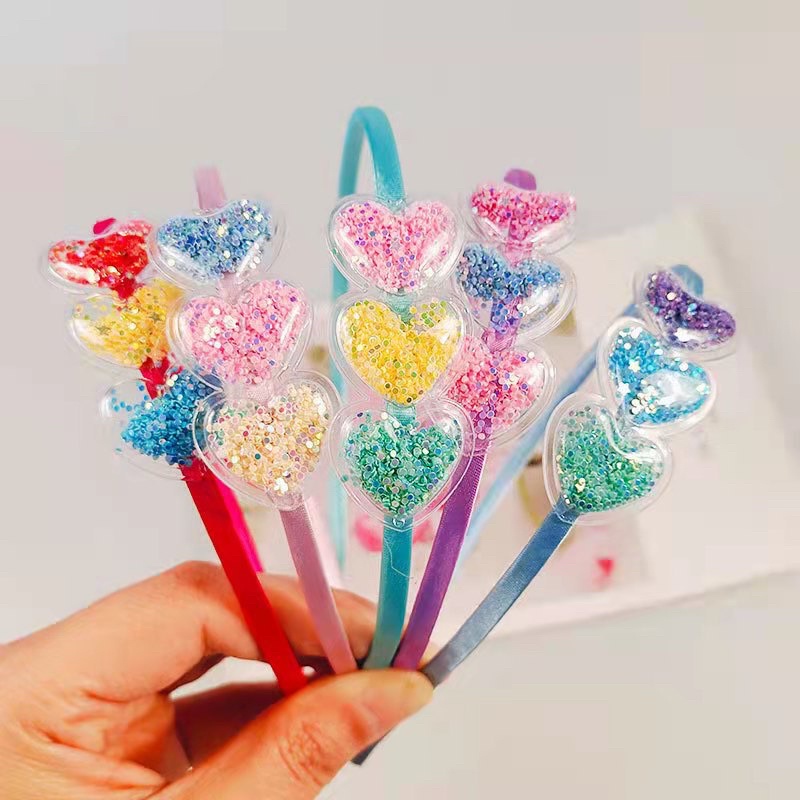 Bờm cho bé gái hình vương miện tai mèo, hình trái tim dễ thương phát sáng