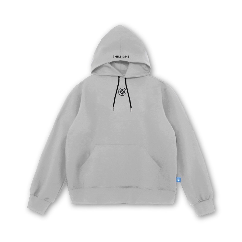 Áo Hoodie 7millions Essentials Plus - Màu Xám - Tặng Kèm Box - Unisex Nam Nữ - Form oversize