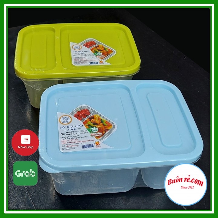 Hộp thực phẩm 2 ngăn Việt Nhật đựng đồ ăn, tiện lợi, hữu ích (MS: 6485/6486)) – Buôn rẻ 01404