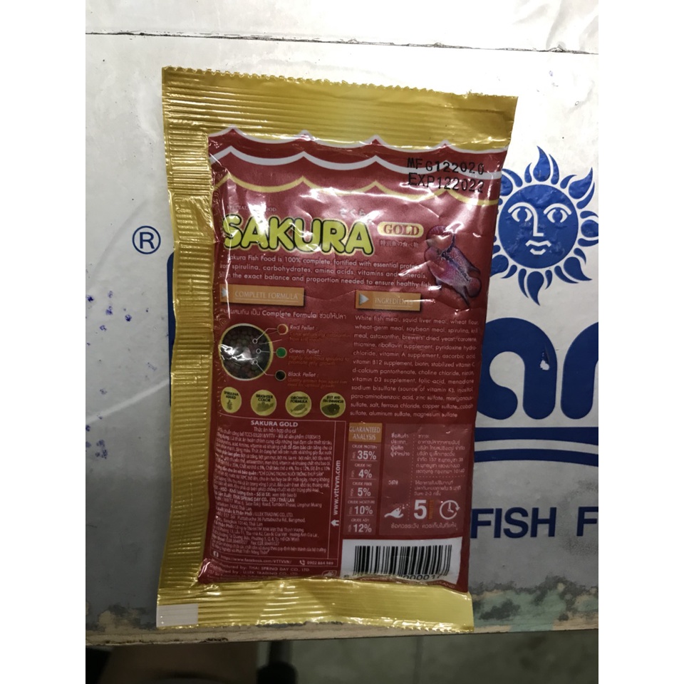 2 túi thức ăn cá chọi sakura 20gr