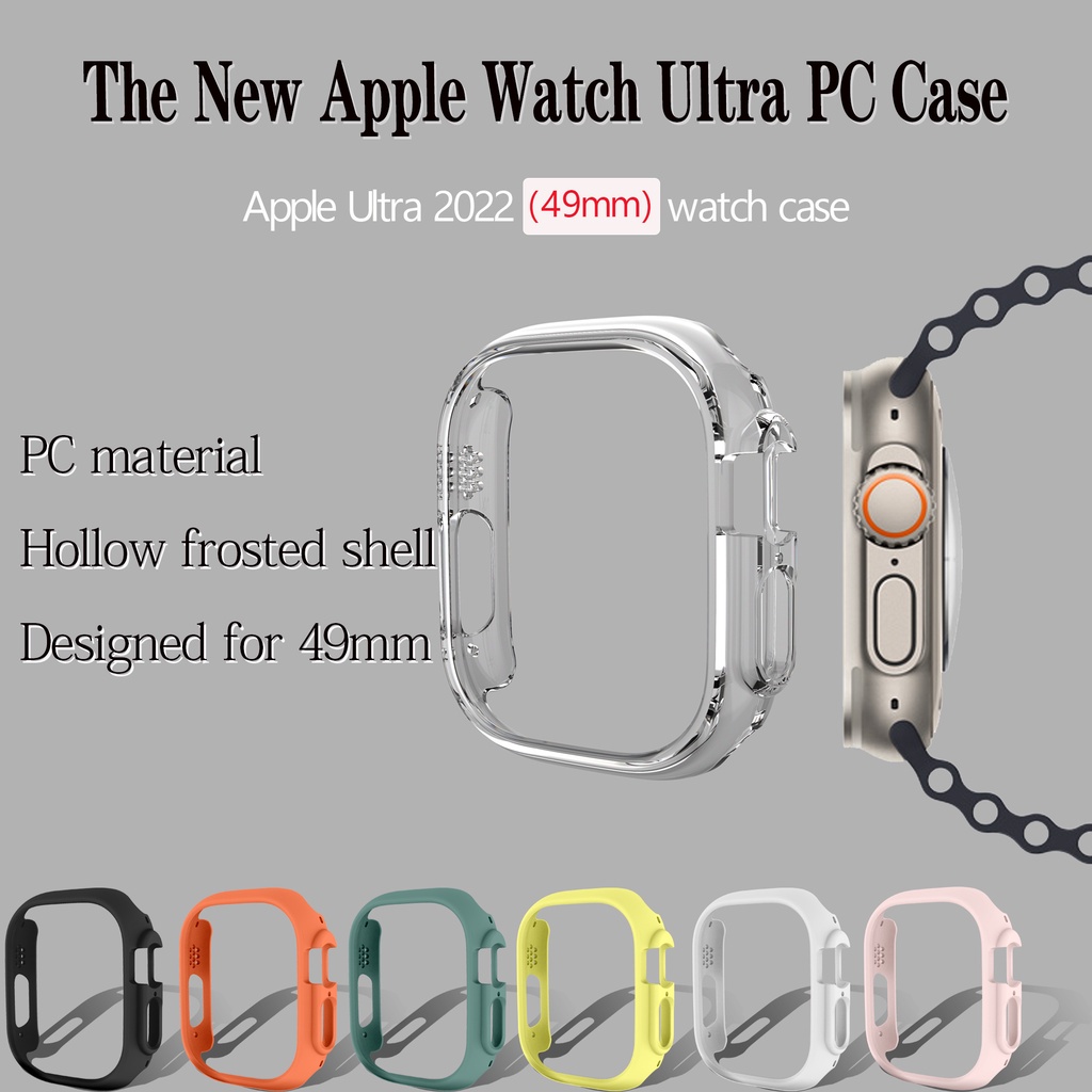 Ốp Bảo Vệ Bằng PC Siêu Mỏng Cho Đồng Hồ Apple 2022 iwatch Ultra SERIES 49mm Ultra 7 SE 6 5 4 3 2 44mm 42 40 38 41mm 45mm 49mm