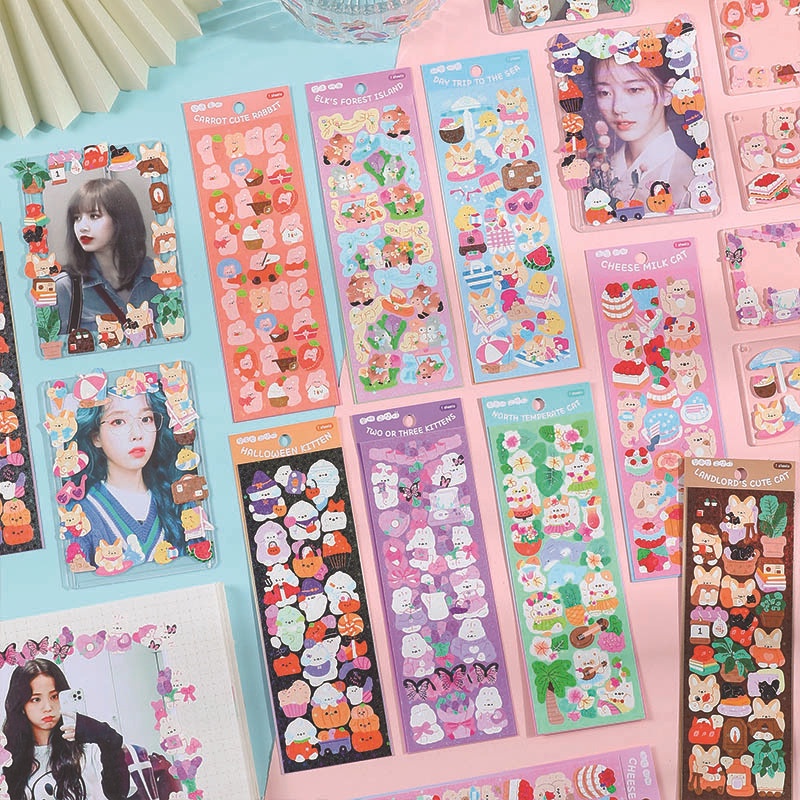 1 Tấm Hình Dán Chú Mèo Dễ Thương