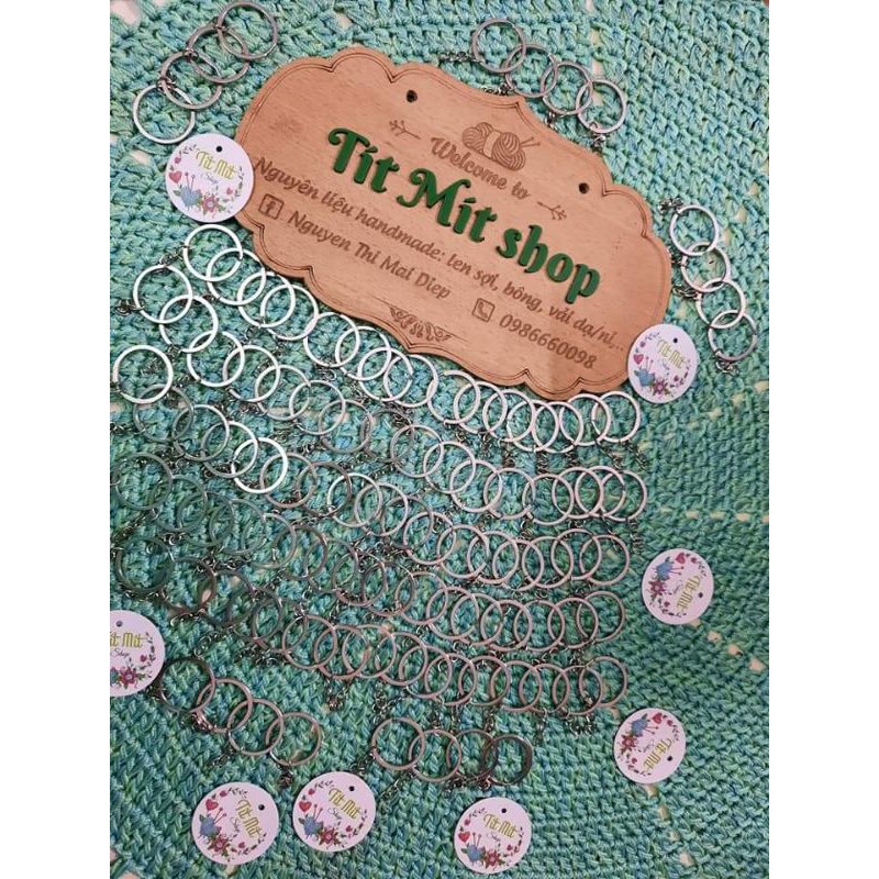 Set 10 móc khóa làm đồ handmade