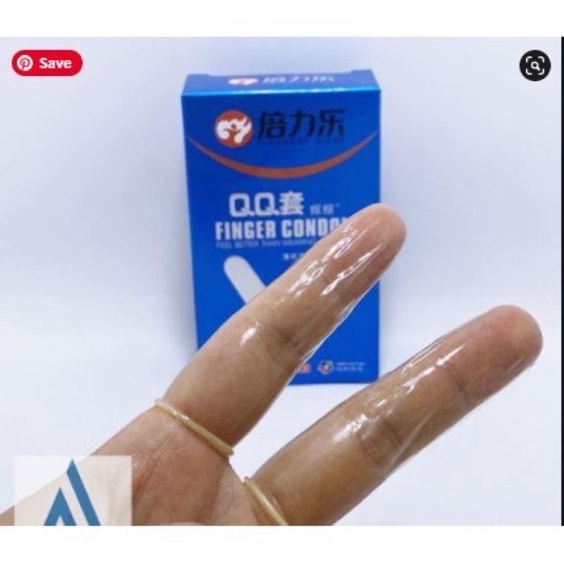 Bao Cao Su QQ Đeo Ngón Tay Giữa Bảo Vệ Vùng Kín Cho Nữ Khi Massa Dạo Đầu