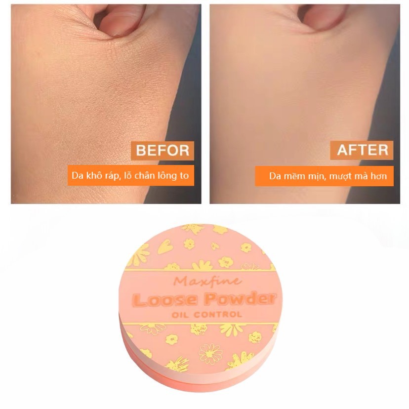 Phấn phủ bột MAXFINE kiềm dầu mịn nhẹ tự nhiên Loose Powder Oil Control MAXF07 | BigBuy360 - bigbuy360.vn