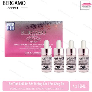 Tinh Chất Dưỡng Da Bergamo Pure Snail Brightening Ampoule 13ml