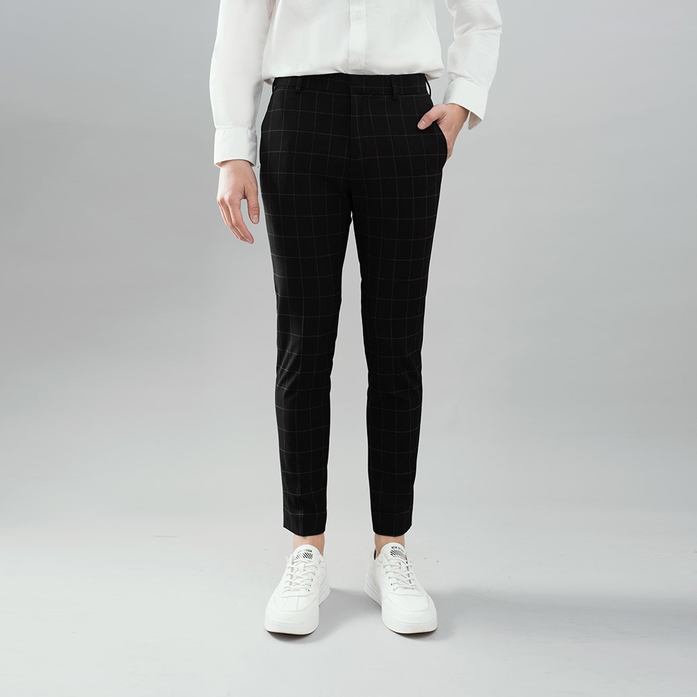 [Mã FAMALLT5 giảm 15% đơn 150K] Quần âu nam cao cấp 360 BOUTIQUE họa tiết kẻ vuông - QACTK104 | BigBuy360 - bigbuy360.vn