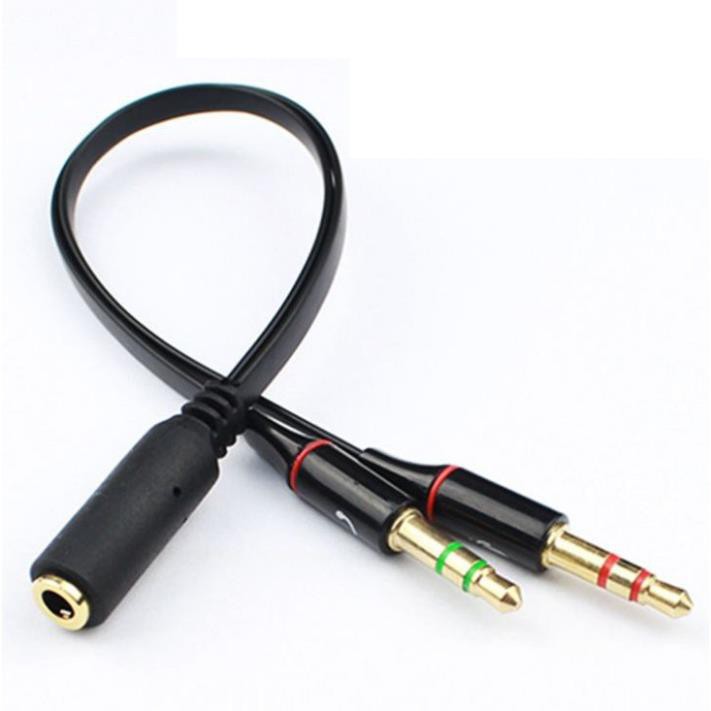 jack gộp audio và mic 3.5 | jack gộp tai nghe 3.5 (trắng)