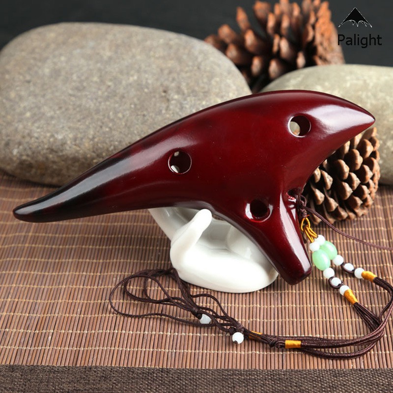 Nhạc cụ sáo Ocarina 12 lỗ màu khói phong cách dưới biển dành cho người yêu âm nhạc/người mới tập