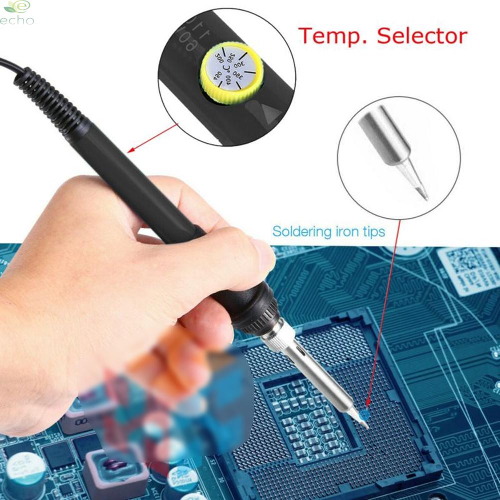 Electric Soldering Iron 60W Adjustable Professional 200-450 ° C For electronics kits radios Soldering Iron Tip