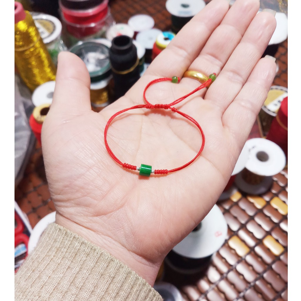 Vòng Chỉ Đỏ Ngoc Cam Thach ( Ghi chú size tay )