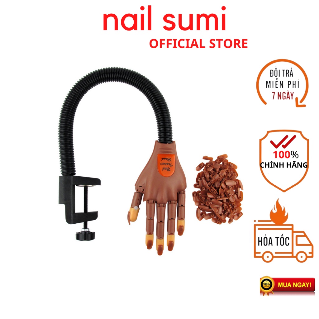 Bàn tay giả học nail có khớp