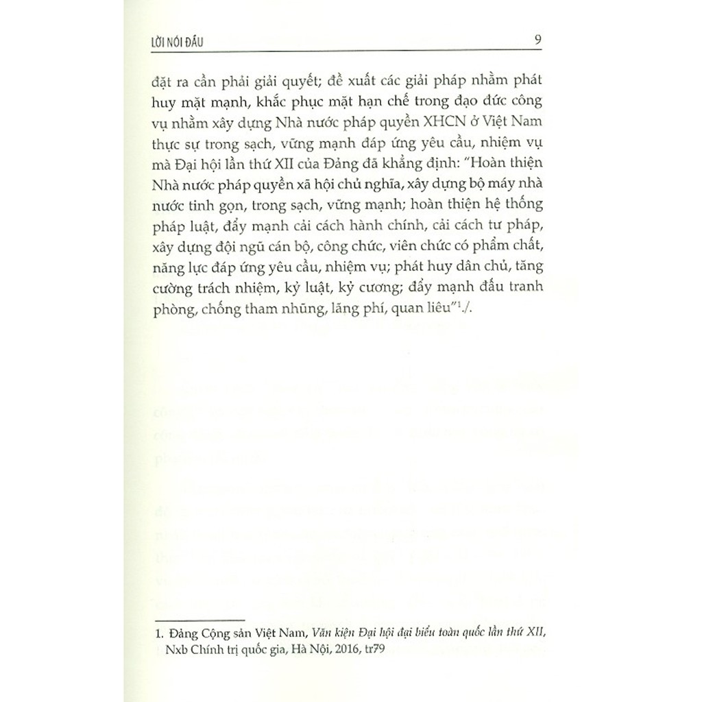 Sách - Đạo Đức Công Vụ Trong Quá Trình Xây Dựng Nhà Nước Pháp Quyền Xã Hội Chủ Nghĩa Ở Việt Nam