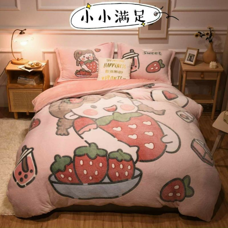 TRỌN BỘ CHĂN GA GỐI NỈ NHUNG 3D CAO CẤP (CHÁT CHỌN MẪU)