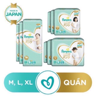 TÃ QUẦN PAMPERS NỘI ĐỊA NHẬT M44,L34,XL30/TÃ DÁN NB66,S60,M48,L40